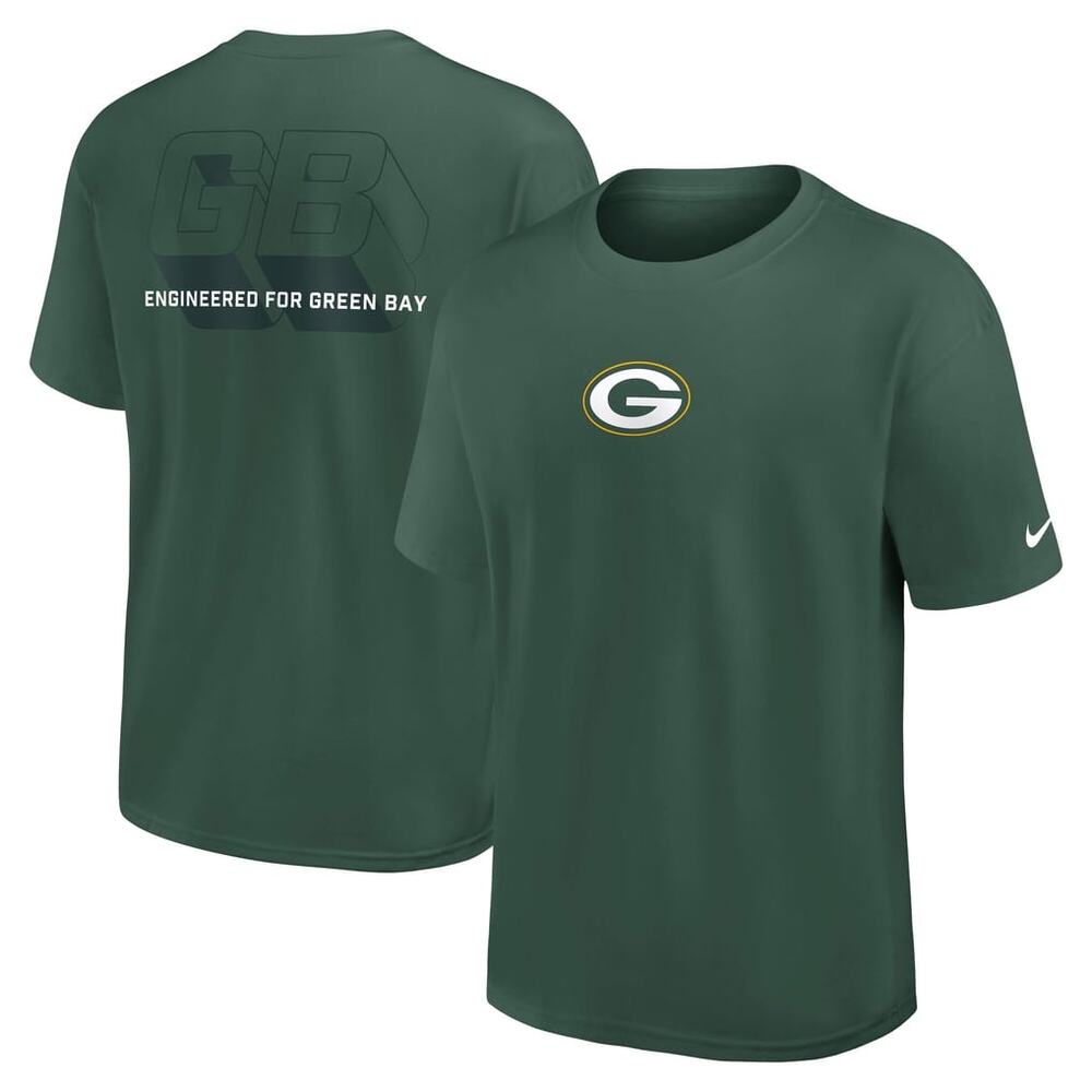 NWT Nike NFL Green Bay Packers Green Short Sleeve T-Shirt Men's Size 3XL